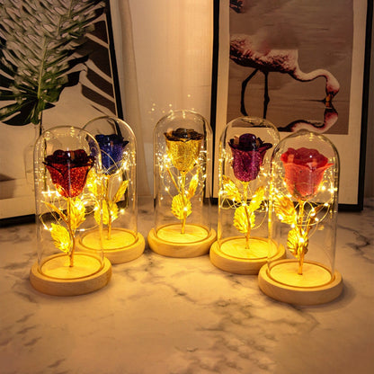 Eternal rose glass domes in five colours